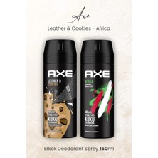 Axe Erkek Deodorant Sprey Leather & Cookies ve Africa 150 ml