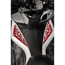Banxtre Honda Pcx Için Depo Yanlarına Uygun Tribal Desen Sticker Seti (Sağ ve Sol)