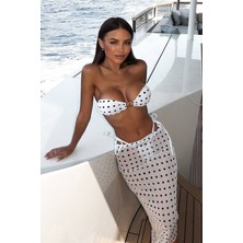 BMD Alyana Brazilian Bikini Üçlü Set - Beyaz