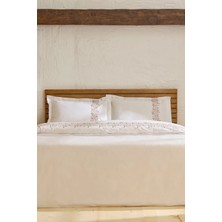 Karaca Home Rosven Nakışlı Çift Kişilik Nevresım Takımı Beyaz