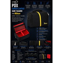 Pdx Kamera Çantası | Kare Tasarım | For Nikon