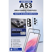 AHK Tekno Samsung A53 Uyumlu Arka Kamera Koruyucu+ Full Ekran Koruyucu