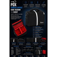 Pdx Kamera Çantası | Kare Tasarım | For Sony