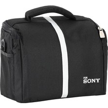 Pdx Kare Tasarım Kamera Çantası For Sony Siyah Renk Dayanıklı ve Suya Dayanıklı 25x15x15 cm