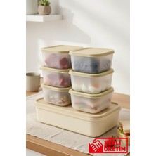 Gugga Senna - 7'li Saklama Kabı Kahvaltılık Çerezlik Organizer Set