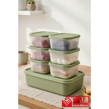 Gugga Senna - 7'li Saklama Kabı Kahvaltılık Çerezlik Organizer Set