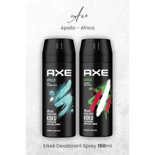 Axe Erkek Deodorant Sprey Apollo ve Africa 150 ml