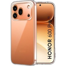 M.TK Moveteck Huawei Honor 600 Pro Uyumlu Kılıf Şeffaf Silikon Slim Esnek Hibrit Case