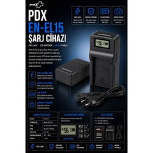 Pdx Nikon EN-EL15 Şarj Cihazı | Dslr Uyumlu | Hızlı Şarj