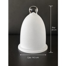 Üstün Avize Fabrikası Kandil Avize Camı (14,5cm x 20CM) 1 Adet