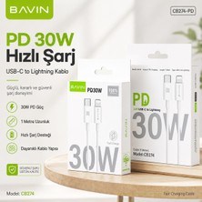 Zemheri 30W Type-c lightning Hızlı Şarj Ve Data Kablosu 3A Beyaz 30 W PD KABLO