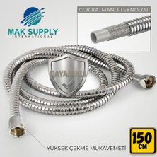 Mak Supply Mak Çelik Duş Hortumu 150CM