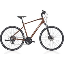 Bianchi Newtourer 24 28 Jant 24 Vites Hidrolik Disk Fren Şehir & Tur Bisikleti - 508H (A5: Bakır / Beyaz)