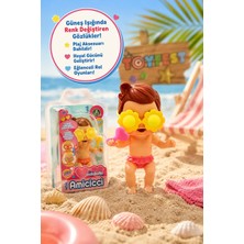 Toyfest Cicciobello Amicicci Plaj Zamanı Kız Bebek Renk Değiştiren Papatya Gözlüklü 18.50 cm