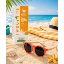 Picco Turuncu-Krem Bebek Güneş Gözlüğü + Dermolife Leke Karşıtı 50SPF Güneş Kremi