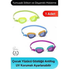 Svein #gözlük Çocuk Yüzücü Gözlüğü Antifog Uv Korumalı Ayarlanabilir Silikon Kayışlı Su Geçirmez Sızdırmaz Buğu Önleyici Yüzme Gözlüğü 3 Yaş Üzeri Havuz Deniz Kullanımı Için Dayanıklı Konforlu Tasarım