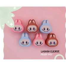Labubu Bebek Clicker Anahtarlık (1 Adet) (Renk Rastgele Gelir!)