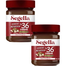 Seğmen Segella Şekeri Meyveden %36 Kakaolu Fındık Kreması 350GR x 2 Adet