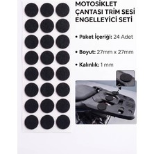 Tiesa Home Motosiklet Çantası Trim Sesi Engelleyici Yapışkanlı Kauçuk 27MM Yuvarlak Siyah