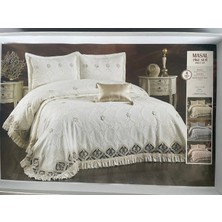 Capital Home Dantelli Çift Kişilik Yatak Örtüsü 4.parça