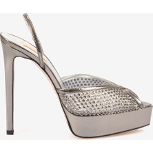 Hawen Angels Kadın Fileli 14CM Uzun Topuklu Gece & Abiye Ayakkabı 9081