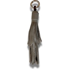 ByTooche Tassel Hakiki Deri El Yapımı Püskül Anahtarlık & Çanta Charmı, Charm