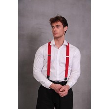 Cotton Lab Erkek Kırmızı Pantolon Askısı