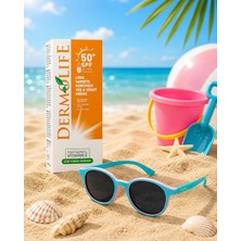 Pulsar Mavi-Pembe Bebek Güneş Gözlüğü + Dermolife Leke Karşıtı 50SPF Güneş Kremi