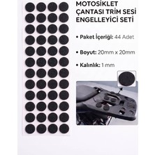 Tiesa Home Motosiklet Çantası Trim Sesi Engelleyici Yapışkanlı Kauçuk 20MM Yuvarlak Siyah
