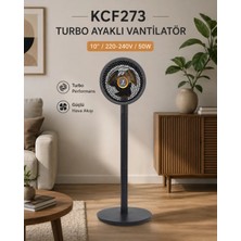Kendal Elektrik K2 KCF273 Turbo Ayaklı Vantilatör 50W 10’’