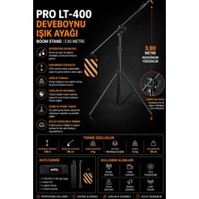 Pdx Pro LT-400 Deveboynu Işık Ayağı | Boom Stand | 390 cm