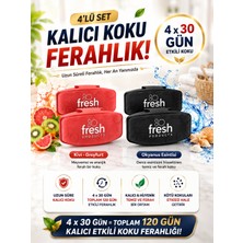 Fresh Products Kiwi & Grapefruit + Bodrum Nights Wc Koku Önleyici 4’lü Set (2 Kırmızı + 2 Siyah)