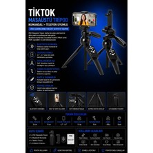 Pdx Tiktok Masaüstü Tripod | Kumandalı | Telefon Uyumlu
