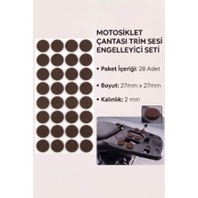 Tiesa Home Motosiklet Çantası Trim Sesi Engelleyici Yapışkanlı Kauçuk 27MM Yuvarlak Kahverengi
