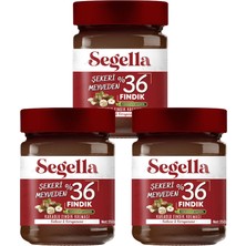 Segella Şekeri Meyveden %36 Kakaolu Fındık Kreması 350GR x 3 Adet