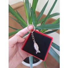 Vintage Takı Vintage Gümüş Kaplama Balık Fish Anahtarlık & Vintage Balık Fish Çanta Aksesuarı