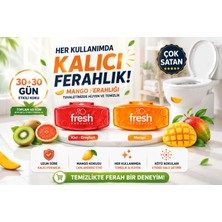 Fresh Products 🚽🥭🥝🍊 Fresh Clip 2.5 Wc Koku Blokeri – Mango & Kiwi-Greyfurt | 2’li Set