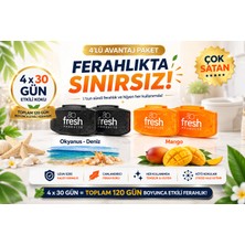 Fresh Products 🚽🌿 Fresh Clip 2.5 Wc Kokusu – Mango ve Okyanus Esintisi | 4’lü Avantaj Set