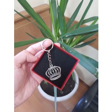 Vintage Takı Nostaljik Kraliçe Tacı Anahtarlık Çanta Aksesuarı & Silver Queen Anahtarlık