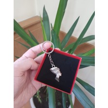 Vintage Takı Vintage Gümüş Kaplama Mısır Mitolojisi Nefertiti Anahtarlık & Vintage Nefertiti Çanta Aksesuarı