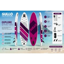 SULLO320 cm x 84 cm x 15 cm Şişme Paddle Board – Şişme Sup Board 150 kg Taşır Şişme Sörf Tahtası