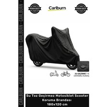 Carlburn #branda Uv Korumalı Branda Su Toz Geçirmez Motosiklet Scooter Koruma Brandası 180X120 cm
