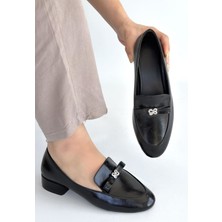 Shoegar Owes Siyah Cilt Topuklu Ayakkabı