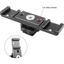 Pdx Ikili Aksesuar Aparatı HB-104 | Cold Shoe | Mikrofon Işık