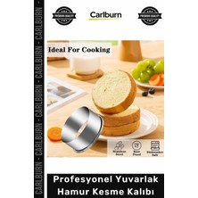 Carlburn #kalıp Paslanmaz Çelik Mantı Kurabiye Donut Kesici 75 cm Profesyonel Yuvarlak Hamur Kesme Kalıbı