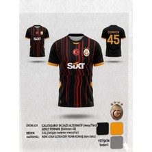 Yenteks Galatasaray. Siyah 45 Numara Osimhen Altarnatif Özel Tasarım Yetişkin Forma Takımı