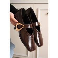 Shoegar Signa Kahverengi Cilt Babet Ayakkabı