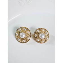 Devi Fashion Vintage Inci Küpe 3 cm