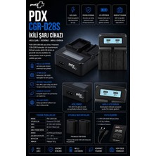 Pdx Panasonic CGR-D28S Ikili Şarj Cihazı | Panasonic Uyumlu