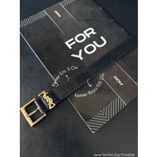 Fiori 3 Cm Yazılı Tokalı Köprülü Kadın Kemer, Pantolon Kemeri, Ceket Kemeri, Elbise Kemeri, Gömlek Kemeri
